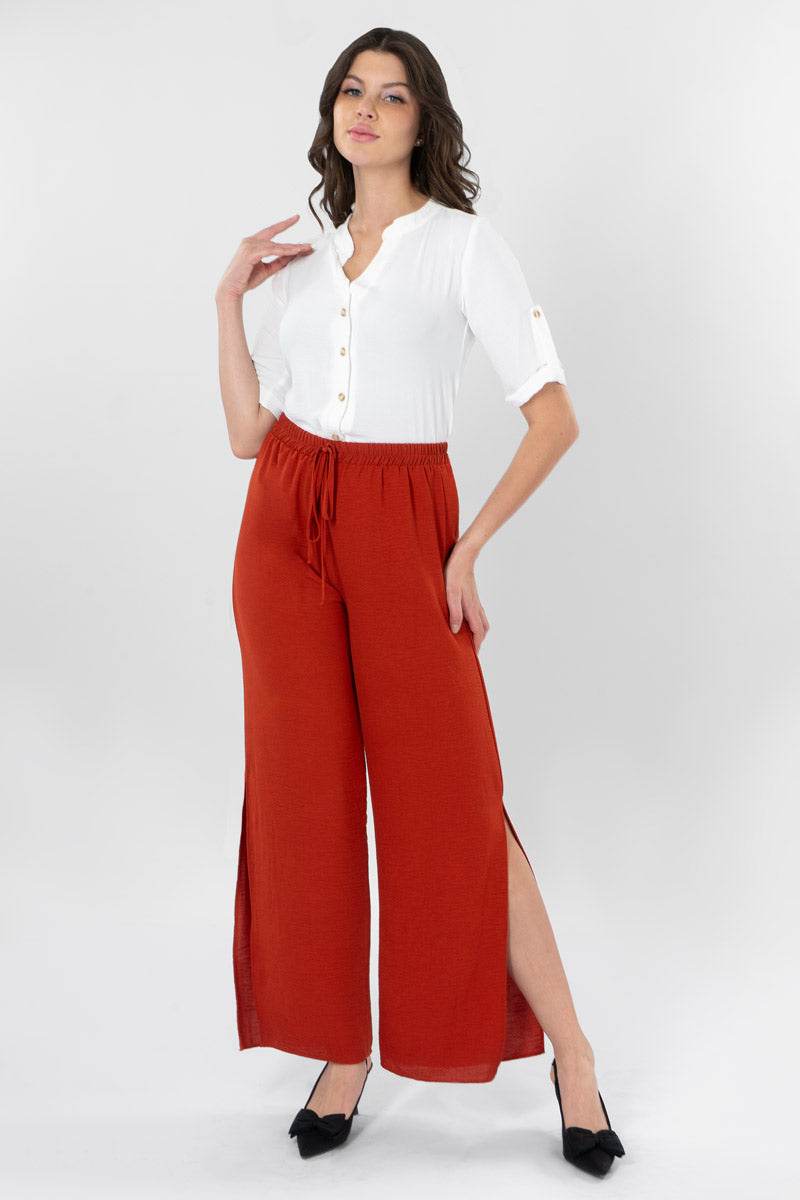 Pantalón ancho con jareta - Santory Ropa  (7378328879171)