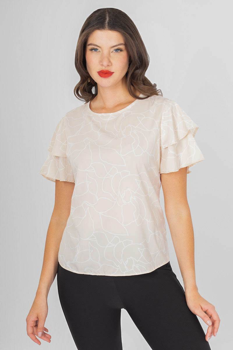 Blusa estampada manga corta - Santory Ropa  (7400770404419)