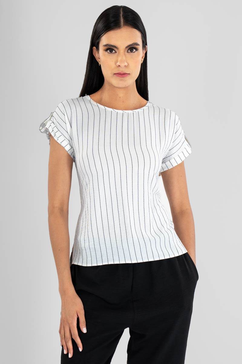 Blusa manga corta estampada - Santory Ropa  (7402013065283)