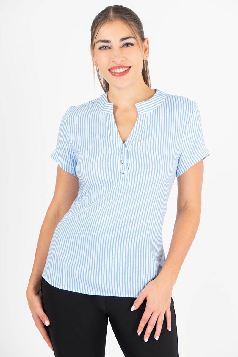 Blusa de rayas manga corta - Santory Ropa  (7445769093187)