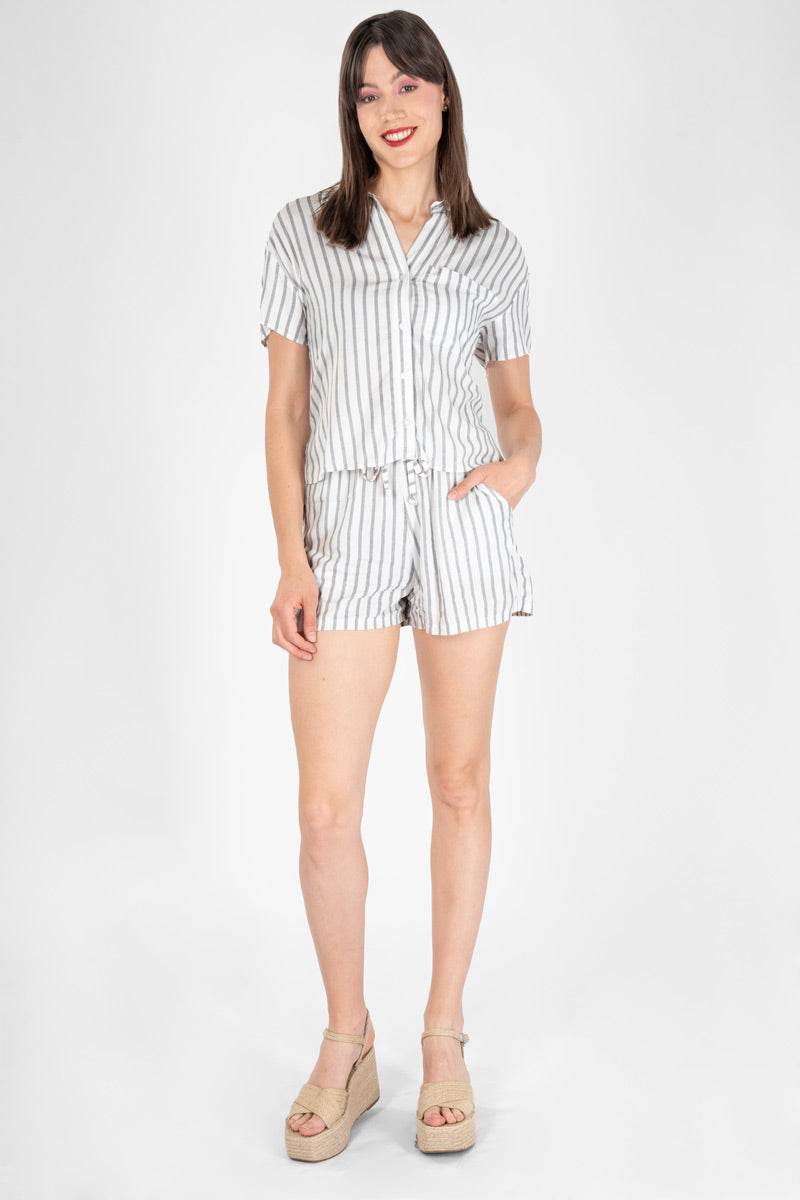 Conjunto con estampado de rayas - Santory Ropa  (7417450168387)