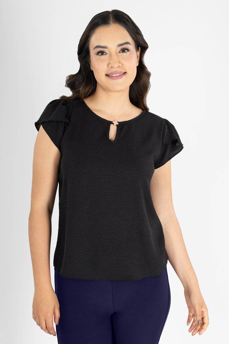 Blusa manga corta lisa - Santory Ropa  (7389959520323)