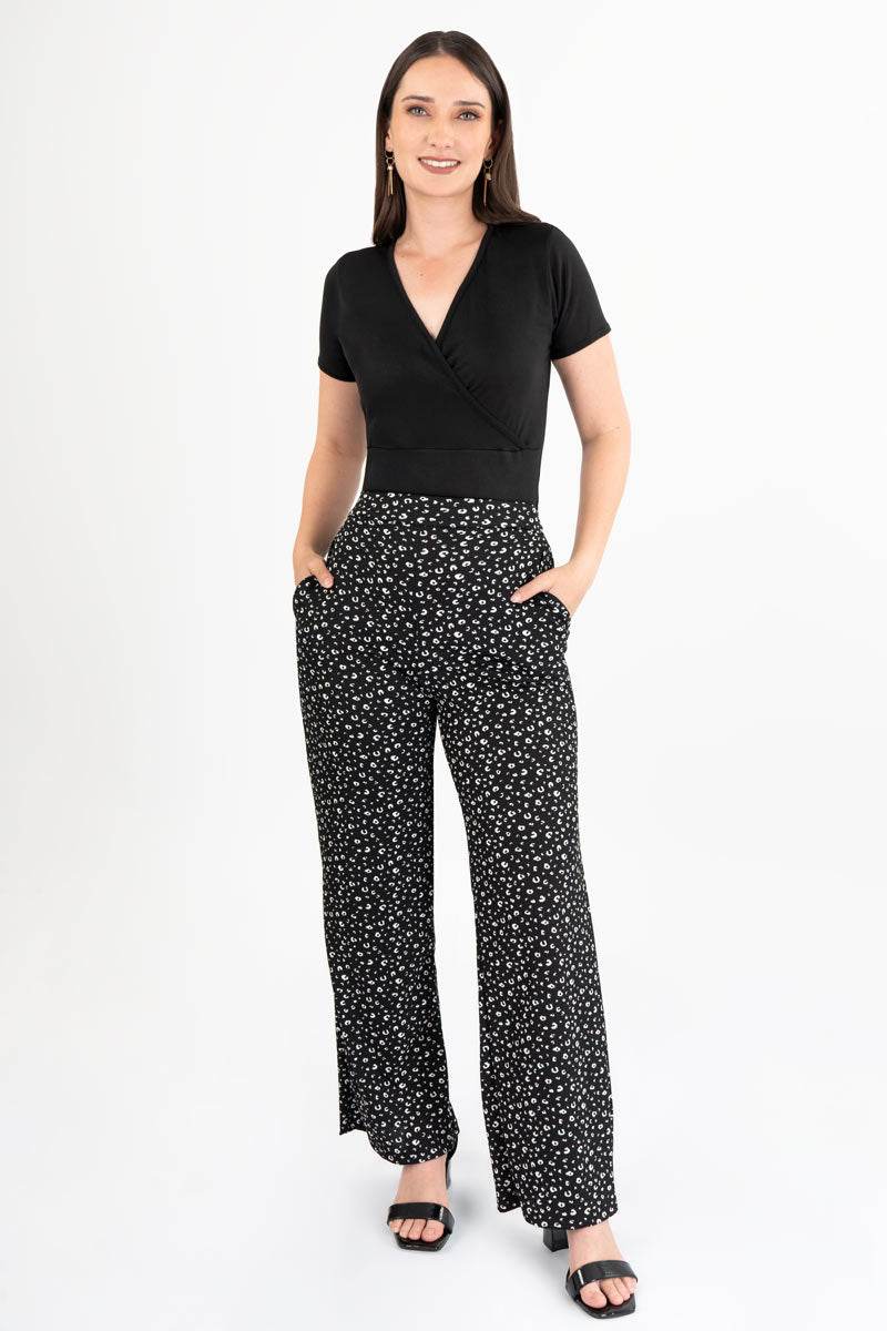 Pantalón amplio estampado - Santory Ropa  (7438069497923)