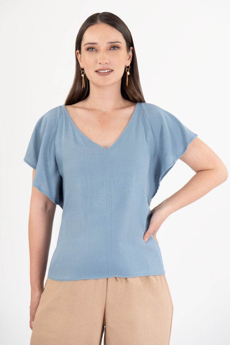 Blusa escote v lisa - Santory Ropa  (7438069465155)