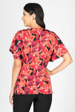Blusa Para Mujer Con Estampado Floral Con Cruce - Santory Ropa  (7473585815619)