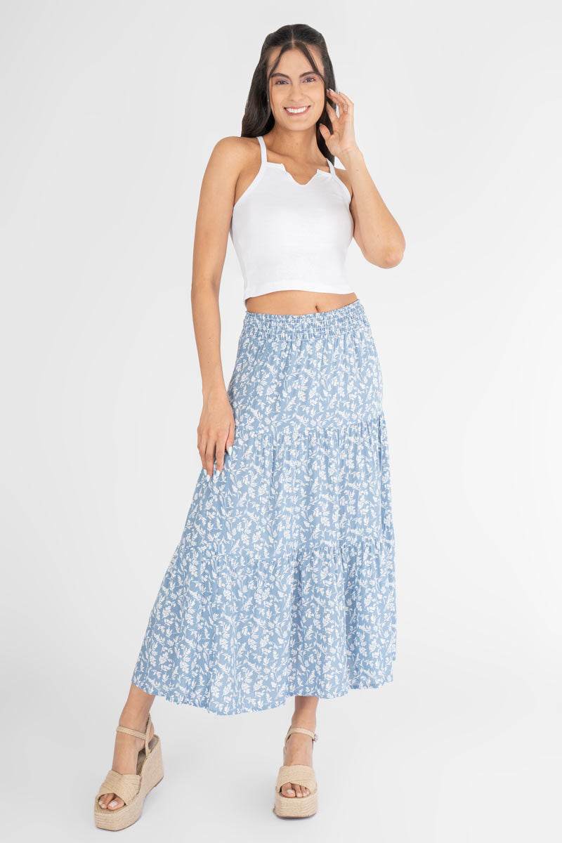 Maxi falda estampada - Santory Ropa  (7437317898307)