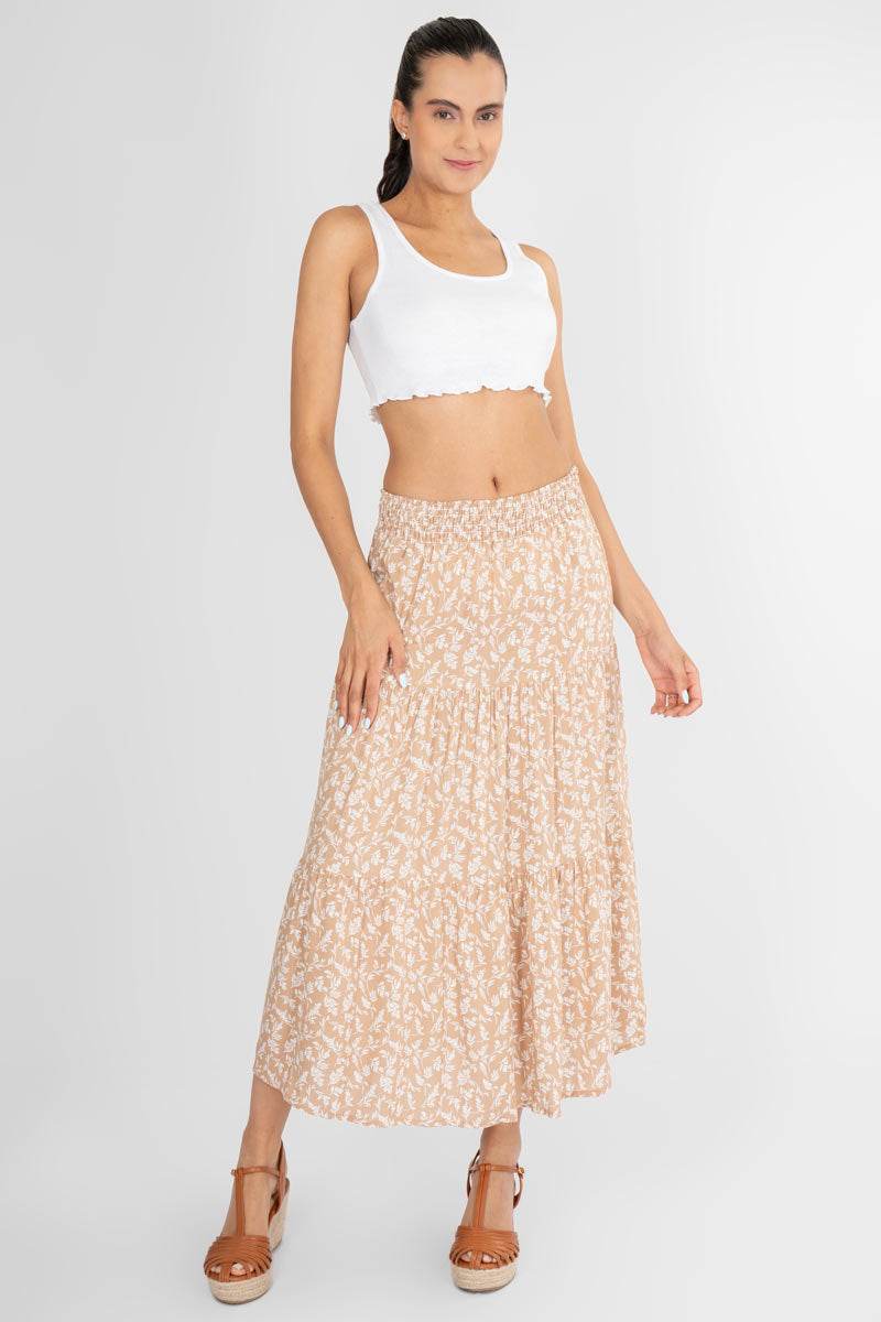 Maxi falda estampada - Santory Ropa  (7437317898307)