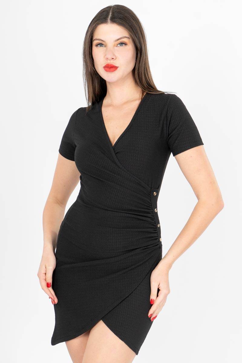 Vestido cruzado manga corta - Santory Ropa  (7368970305603)