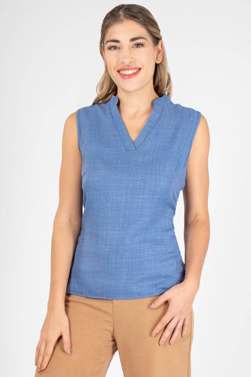 Blusa sin manga escote v - Santory Ropa  (7417450070083)