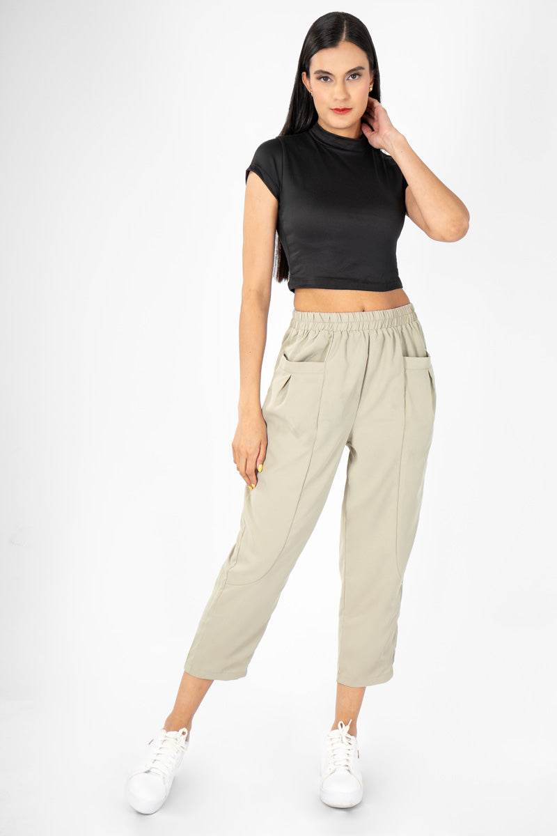 Pantalón liso con bolsas - Santory Ropa  (7413150220355)