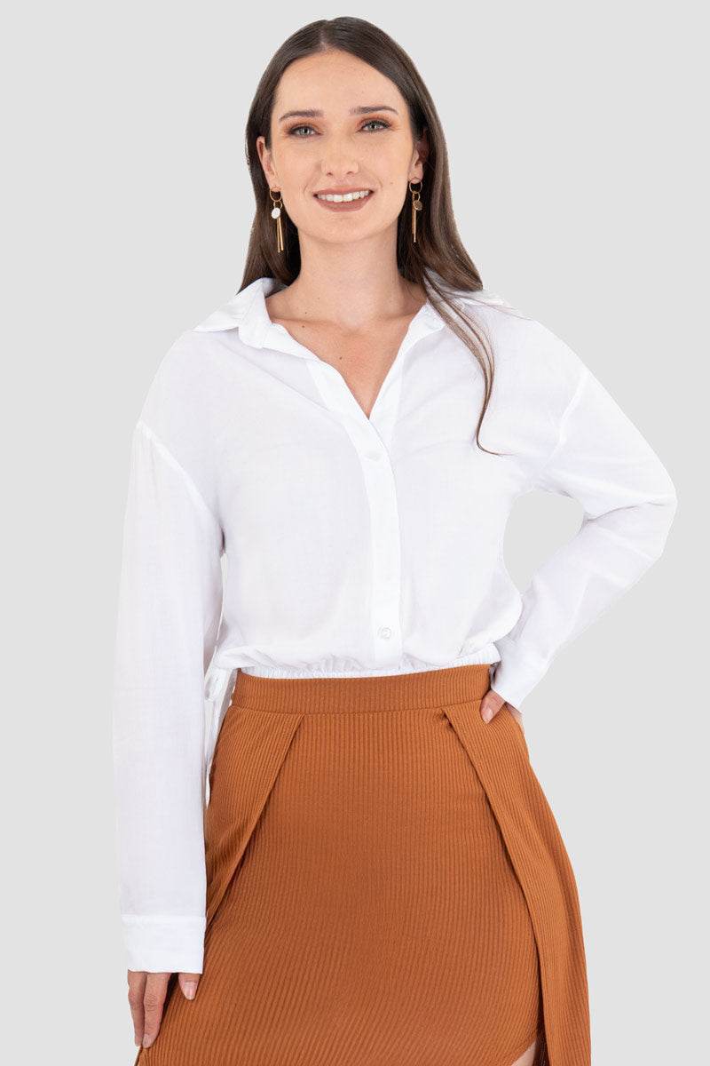 Camisa lisa con jaretas - Santory Ropa  (7445768994883)
