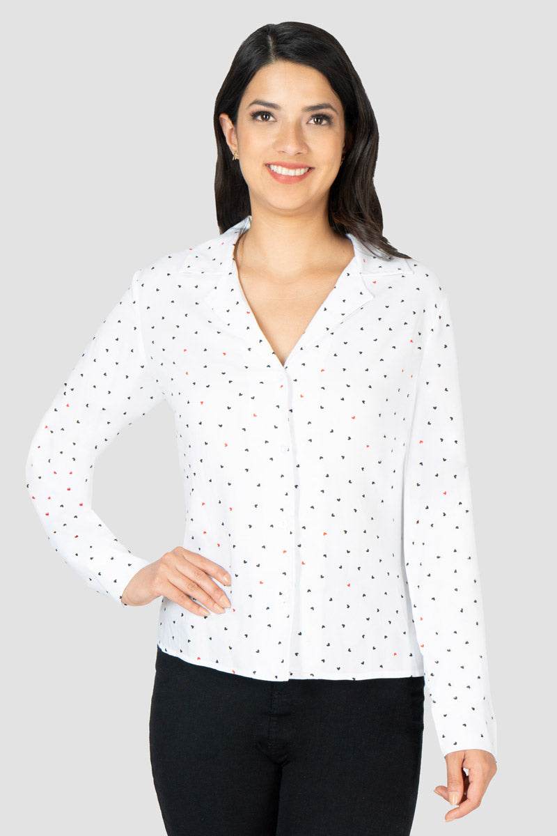 Blusa camisera estampada - Santory Ropa  (7468508905539)