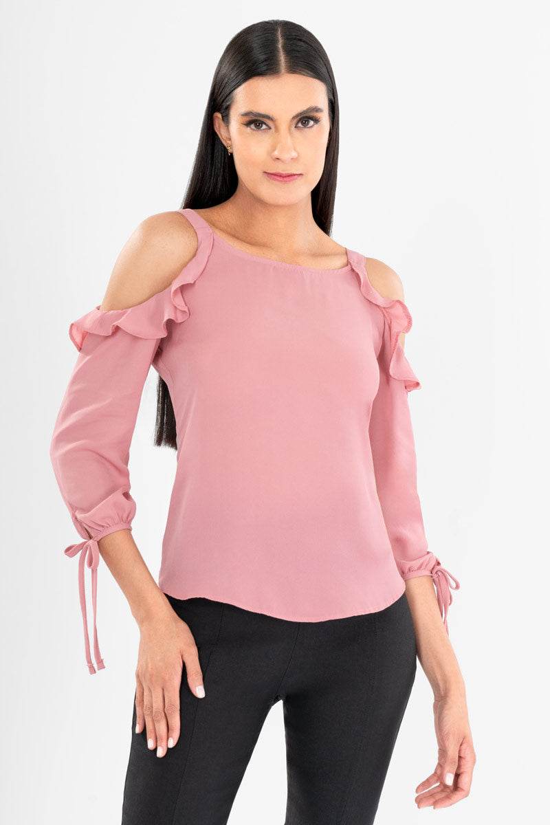 Blusa manga 3/4 con amarre - Santory Ropa  (7391891390531)