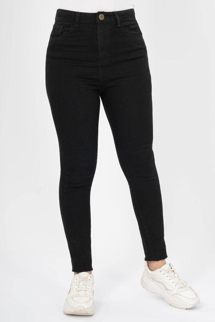 Jeans básicos tiro alto - Santory Ropa  (7396639572035)