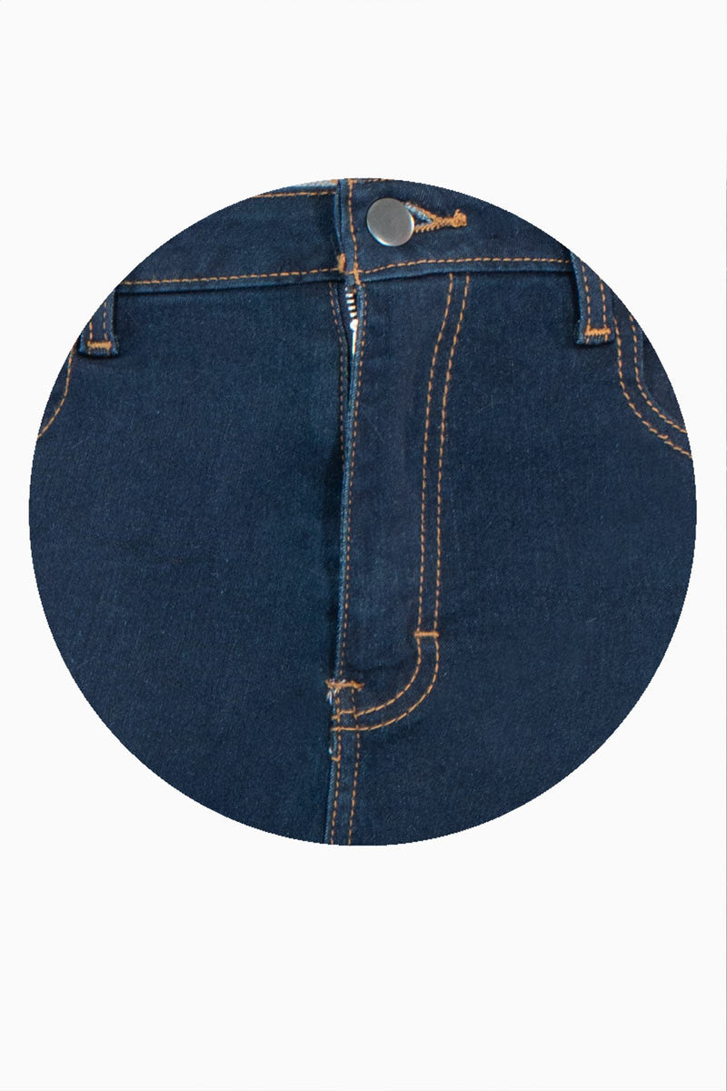 Jeans básicos skinny tiro alto