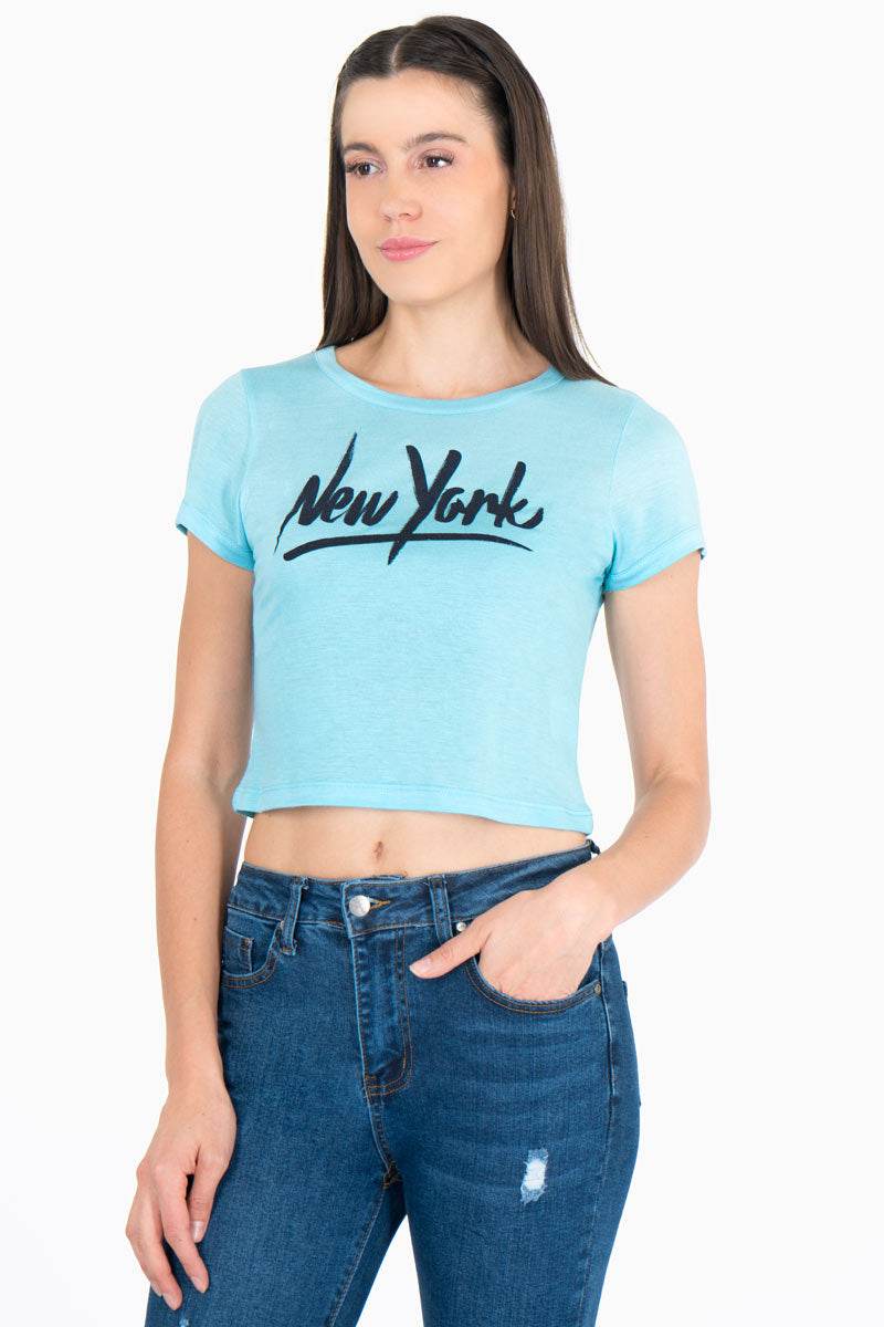 Playera estampada manga corta - Santory Ropa  (7467880185923)