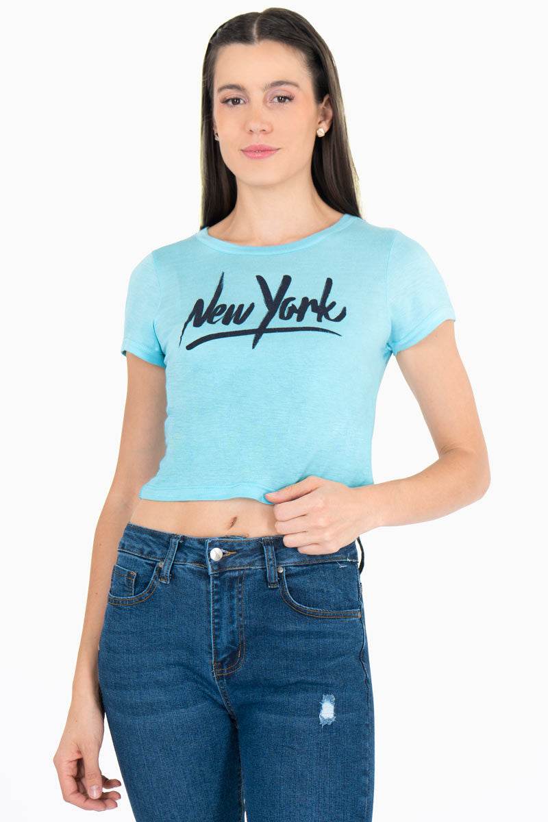 Playera estampada manga corta - Santory Ropa  (7467880185923)