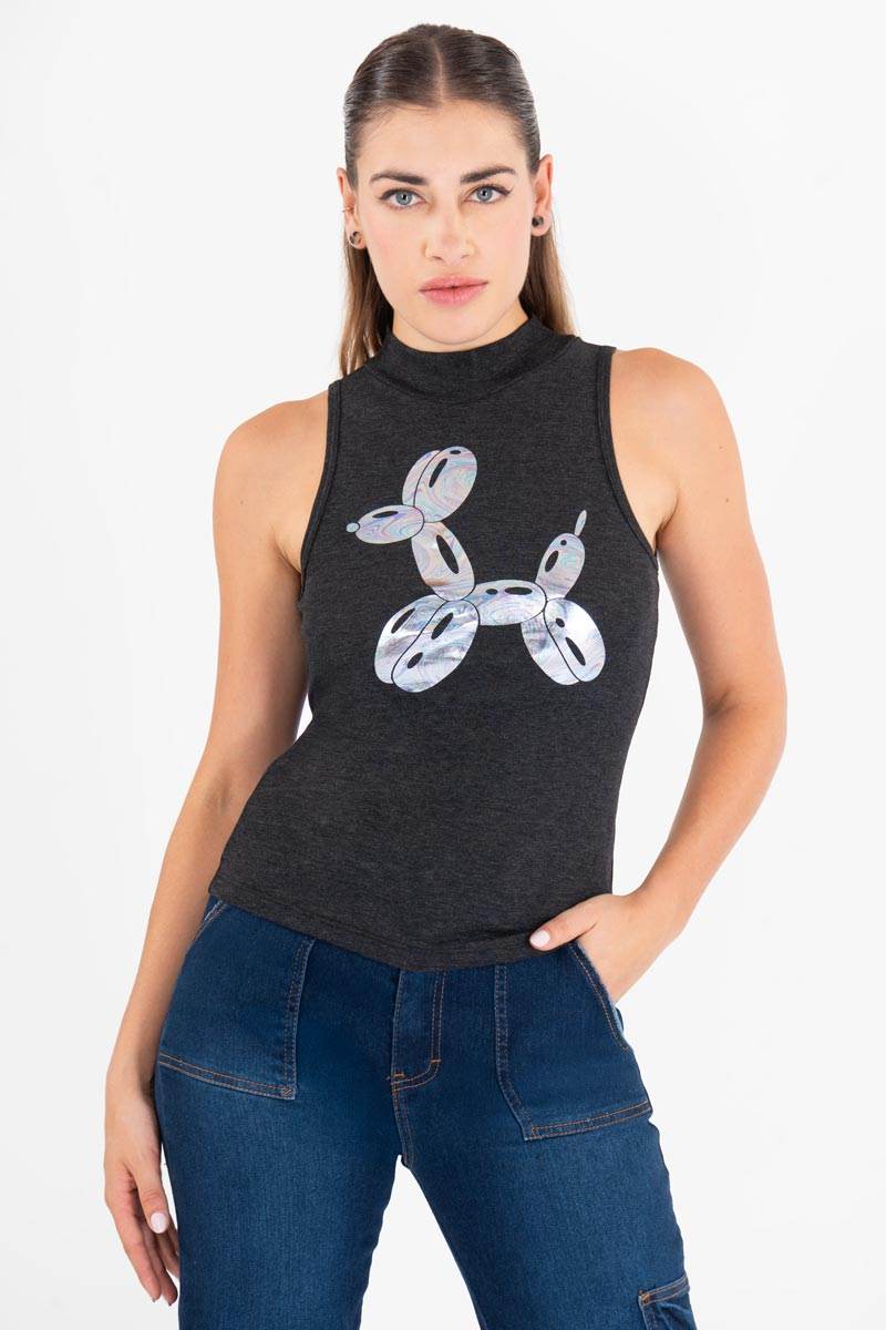 Playera sin manga estampada - Santory Ropa  (7442097176643)