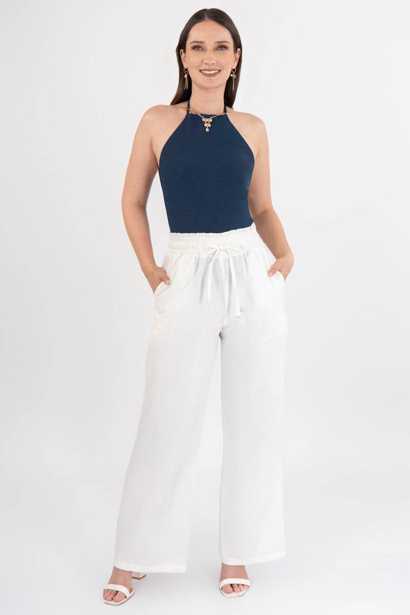 Pantalón liso con bolsas - Santory Ropa  (7447040065603)