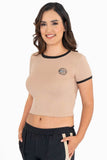 Playera crop estampada - Santory Ropa  (7467880087619)