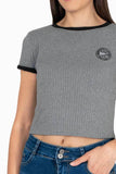 Playera crop estampada - Santory Ropa  (7467880087619)