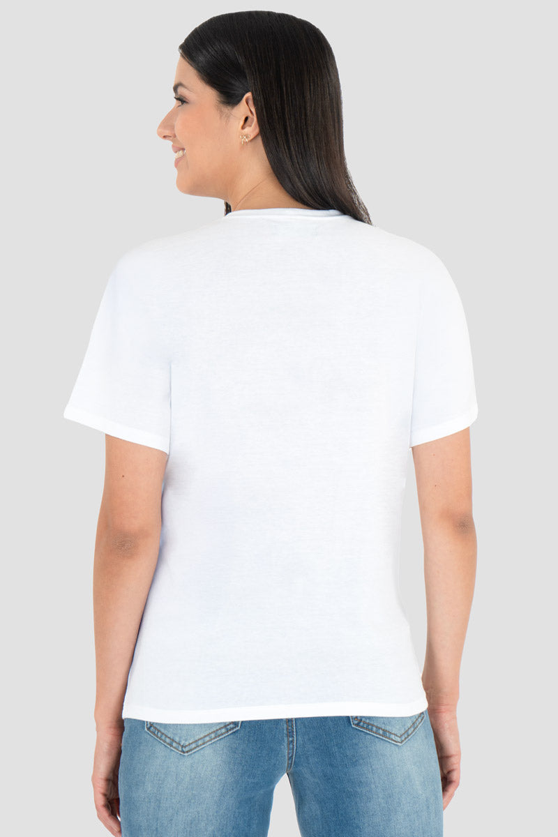 Playera de sol y luna manga corta y cuello redondo