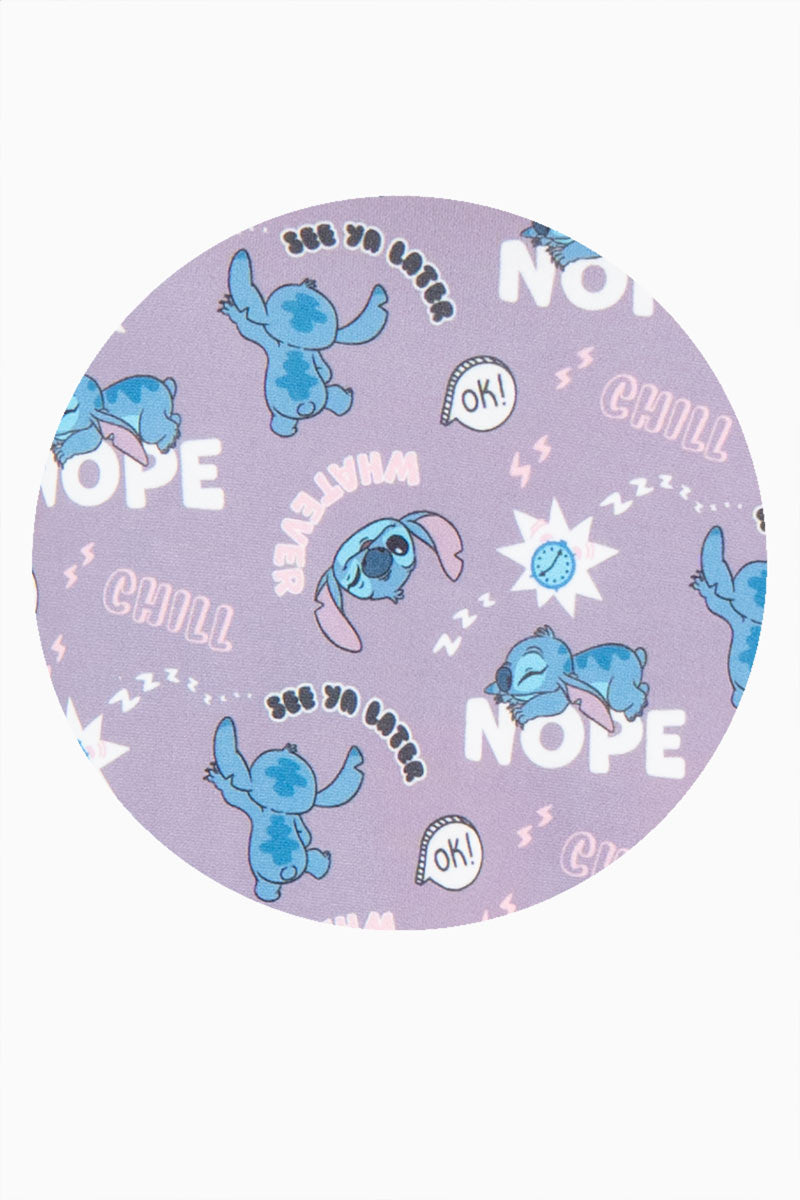 Playera manga corta con estampado de stitch