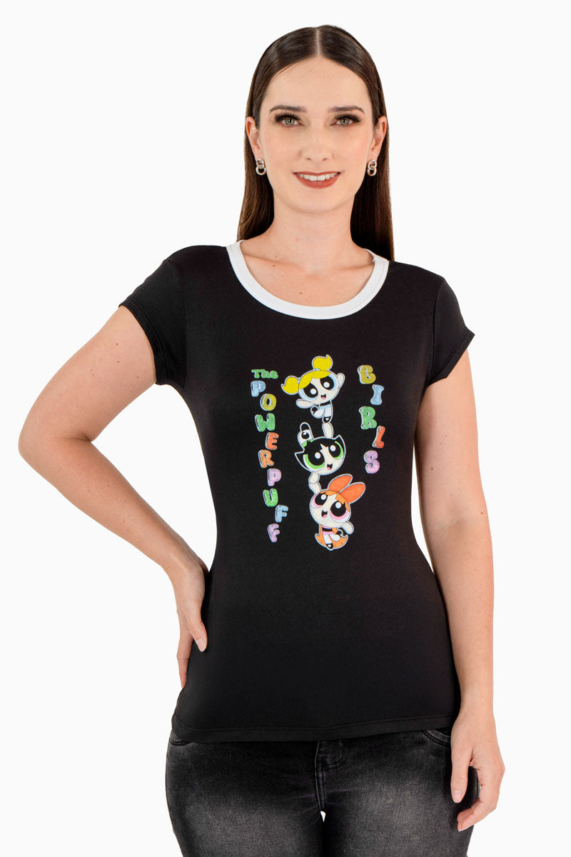 Playera chicas superpoderosas manga corta