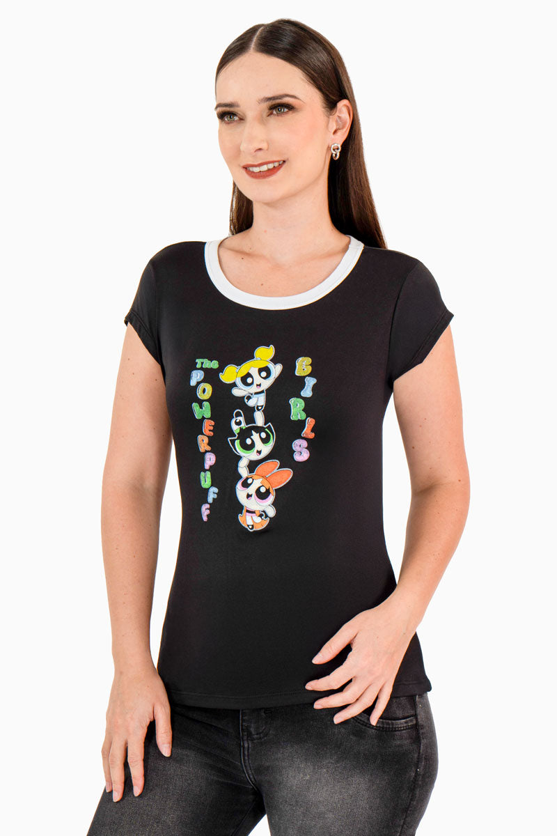Playera chicas superpoderosas manga corta
