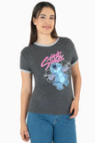 Playera de stitch y bies en contraste