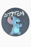 Playera de stitch con bies en contraste