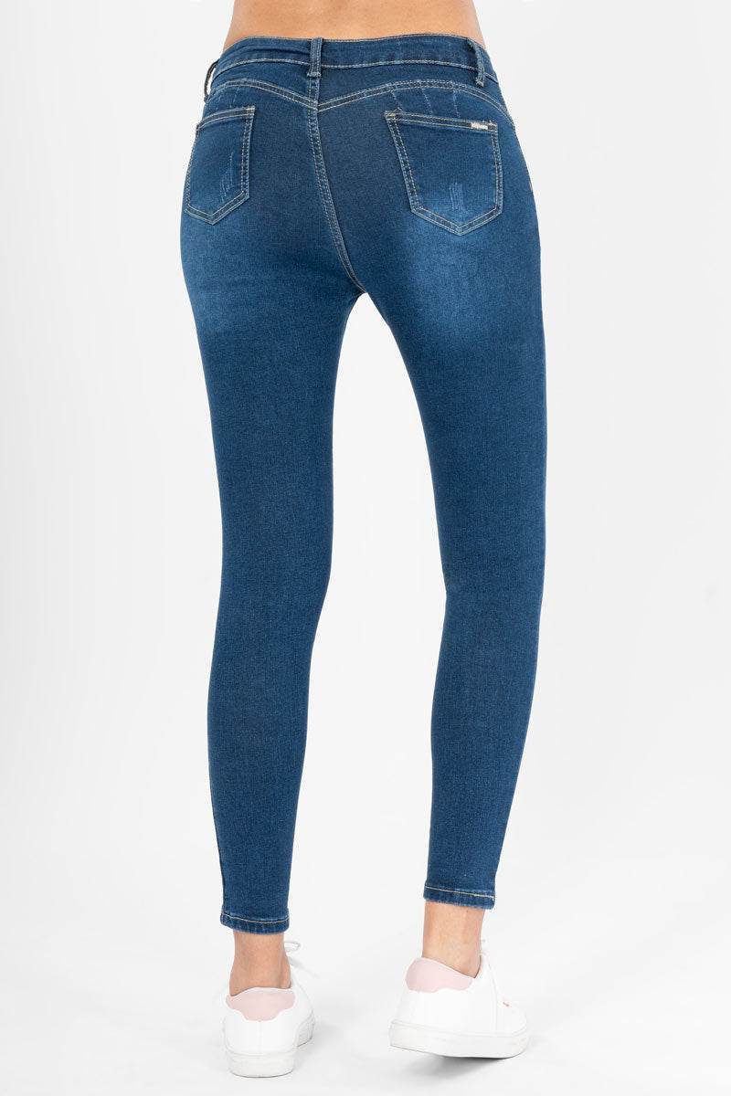 Jeans tiro medio con bolsas - Santory Ropa  (7400769945667)