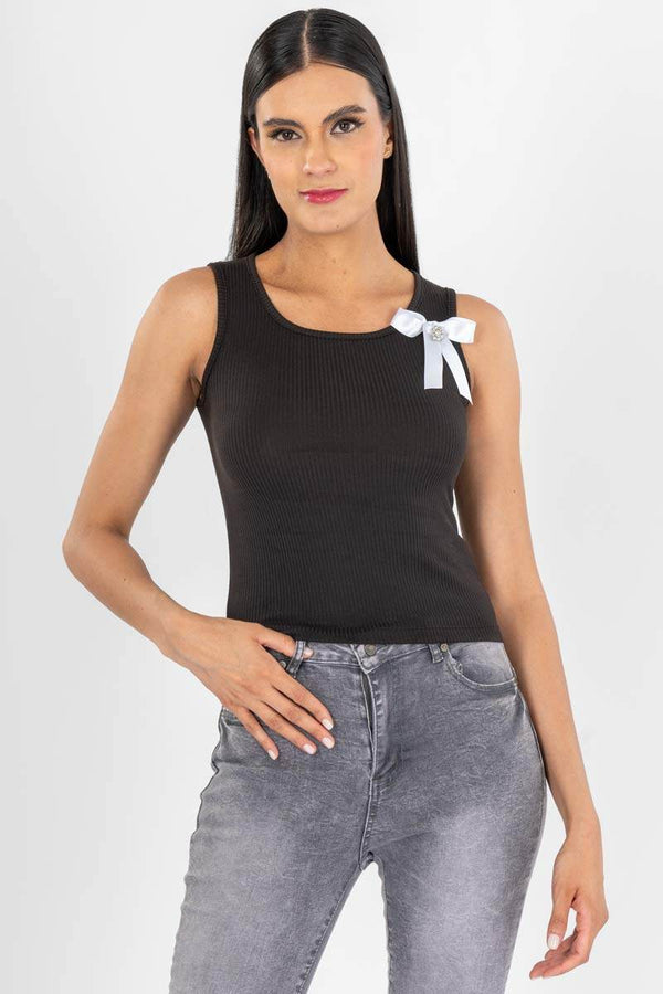 Playera sin manga con aplicación - Santory Ropa  (7393651753027)