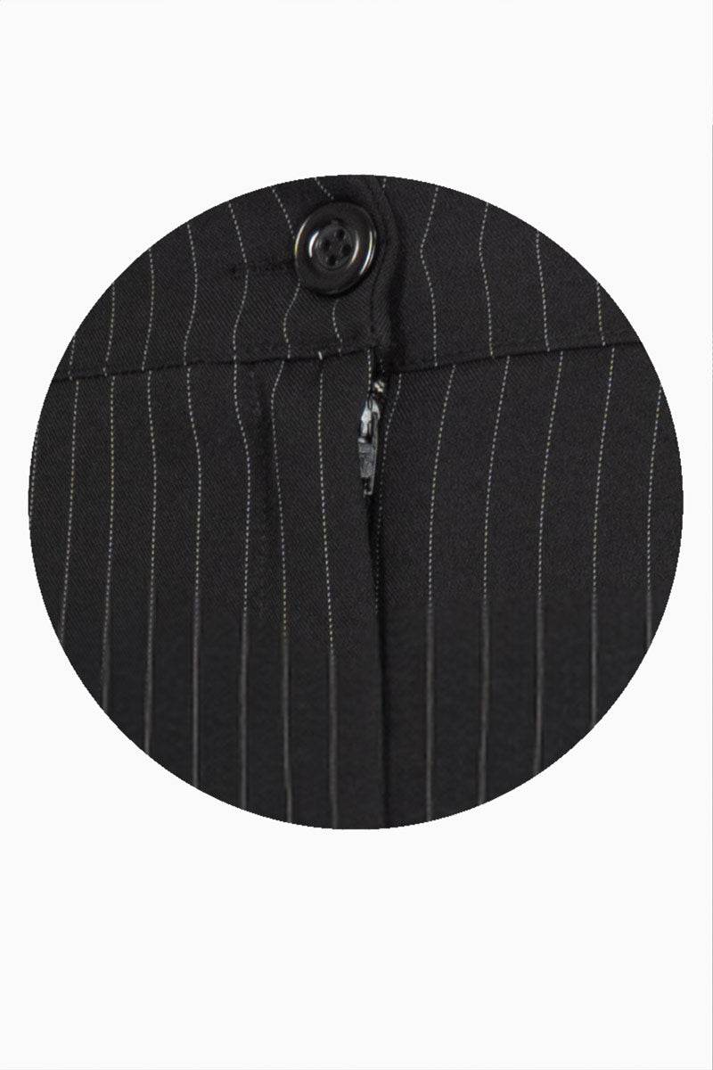 Pantalón Capri De Rayas Con Pretina Para Mujer - Santory Ropa  (7473585553475)