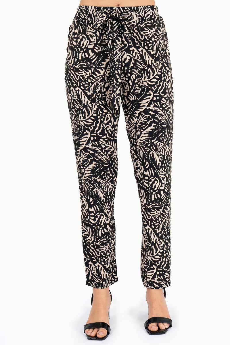 Pantalón estampado con amarre - Santory Ropa  (7454855528515)