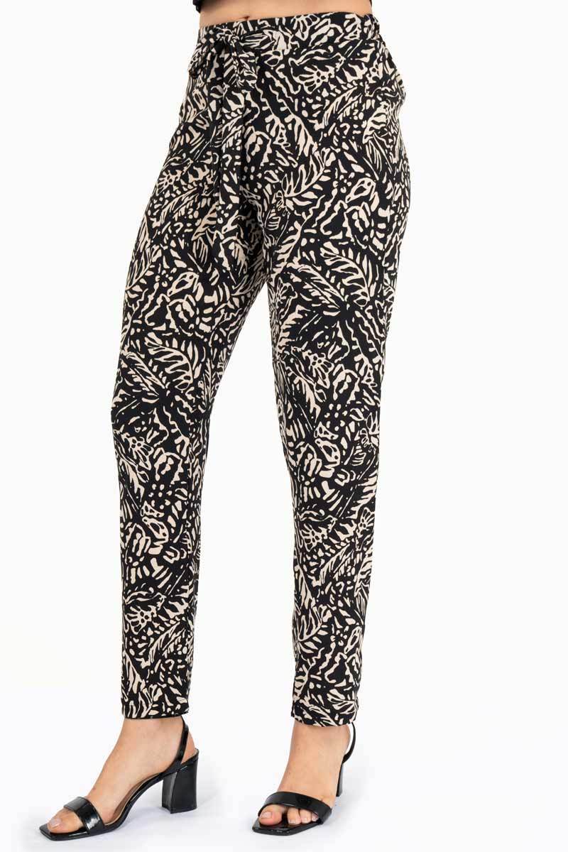 Pantalón estampado con amarre - Santory Ropa  (7454855528515)