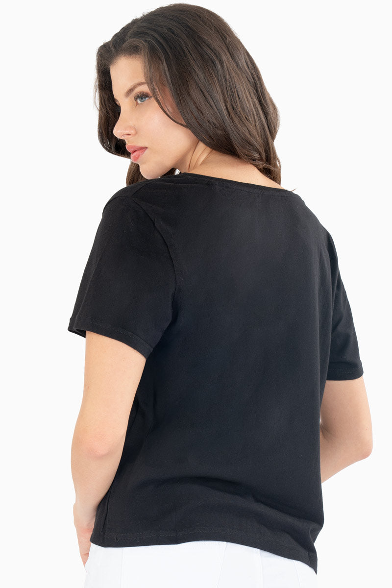 Playera básica manga corta