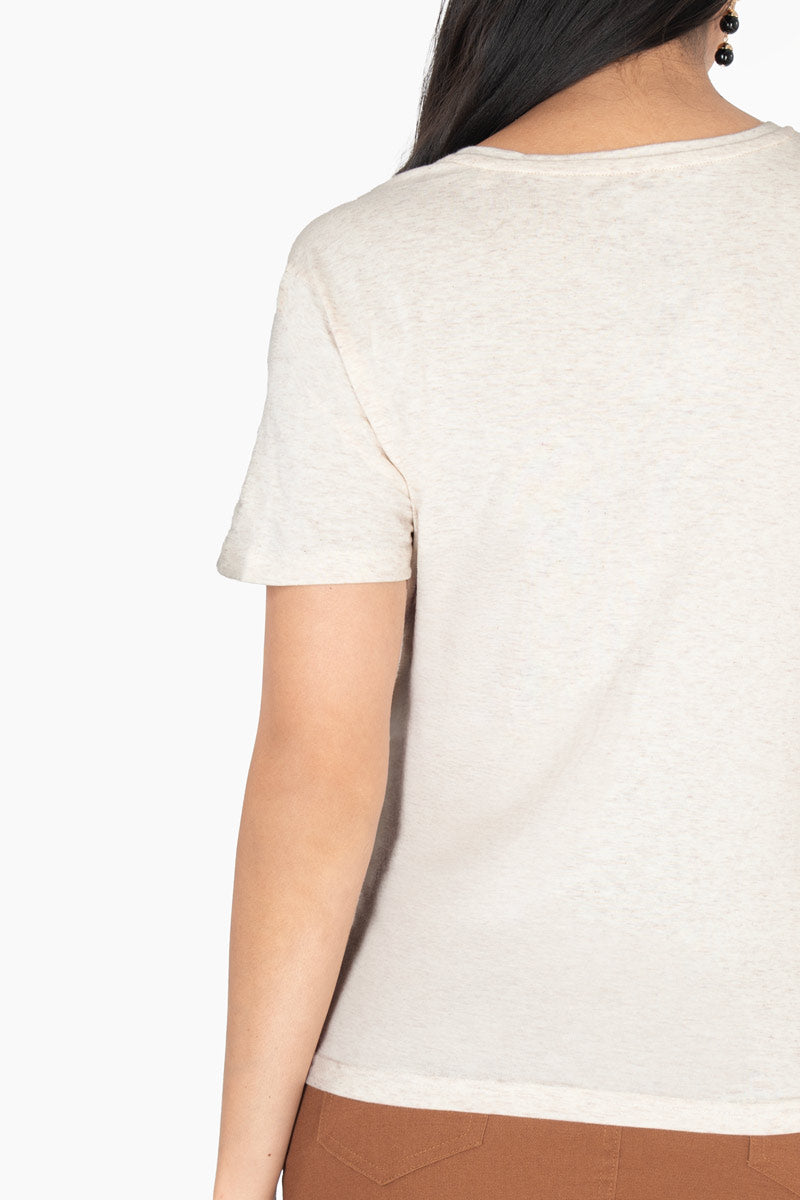 Playera básica cuello v