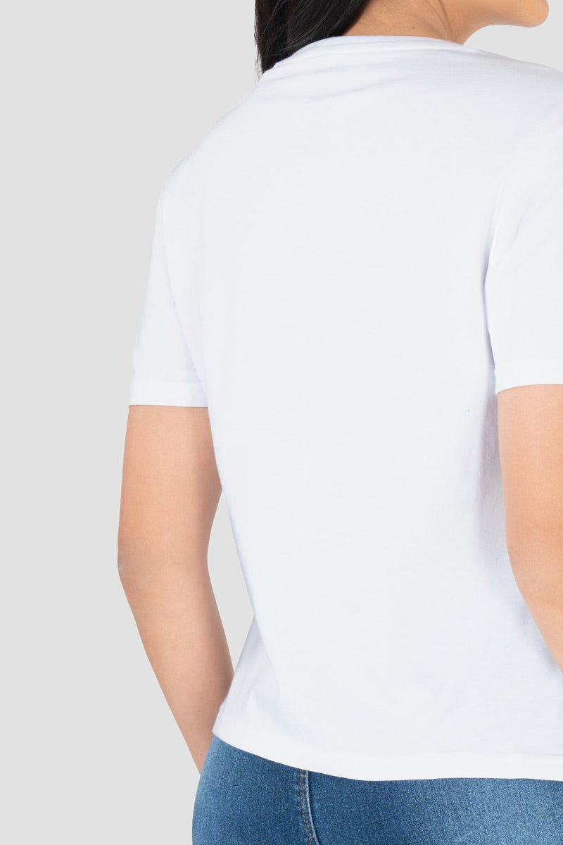 Playera básica cuello v