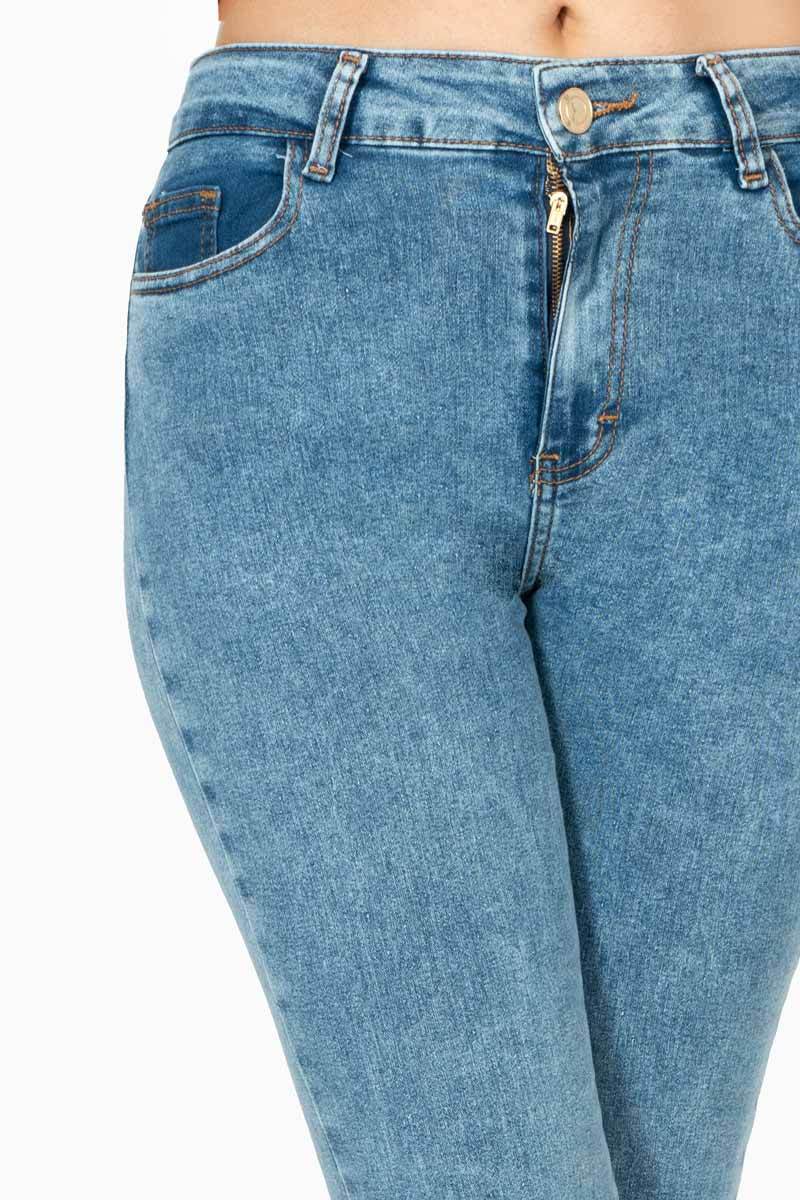 Jeans para Mujer Acampanados con Bolsa - Santory Ropa  (7473585422403)