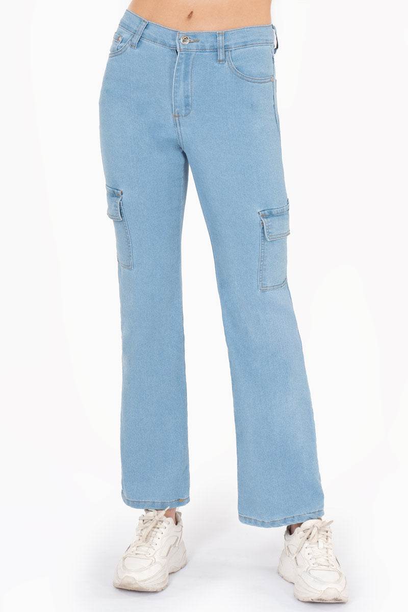 Jeans rectos con bolsas - Santory Ropa  (7473585258563)