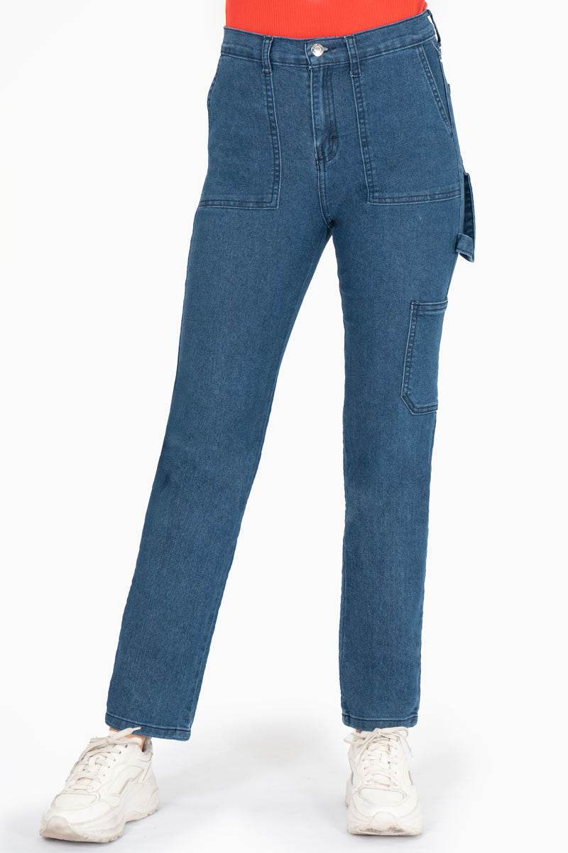 Jeans con bolsas en costado - Santory Ropa  (7473585193027)