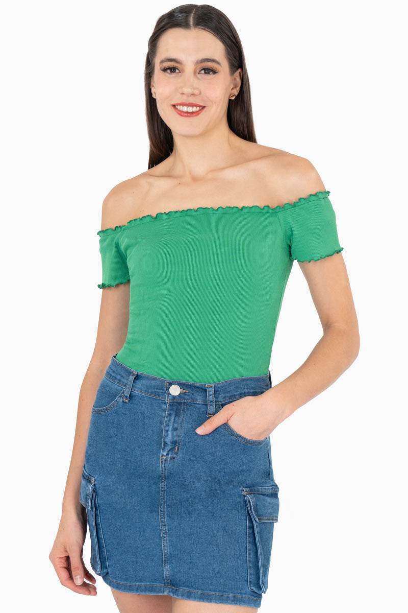 Falda corta de mezclilla - Santory Ropa  (7473585160259)