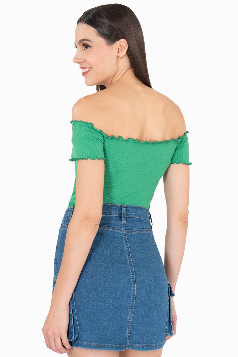 Falda corta de mezclilla - Santory Ropa  (7473585160259)