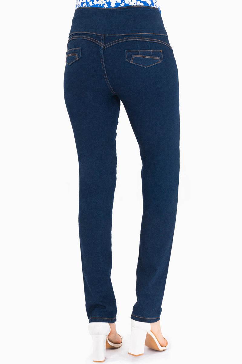 Jeans tiro alto con 3 botones - Santory Ropa  (7450650214467)