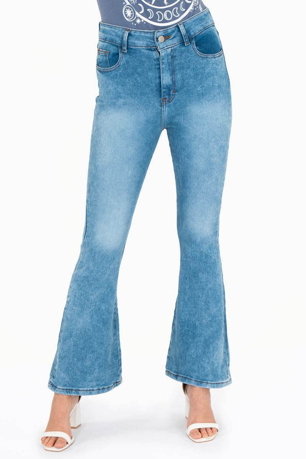 Jeans acampanados con bolsa - Santory Ropa  (7463729954883)