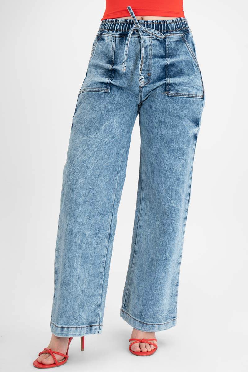 Jeans rectos con bolsas - Santory Ropa  (7435763318851)