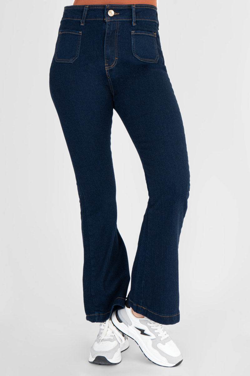 Jeans acampanados con bolsas - Santory Ropa  (7435763286083)