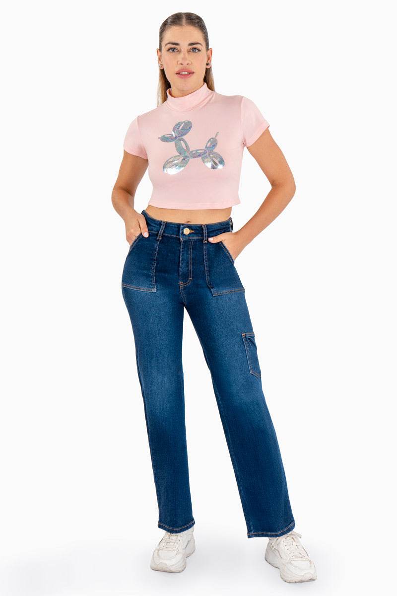 Jeans tipo cargo - Santory Ropa  (7473584996419)