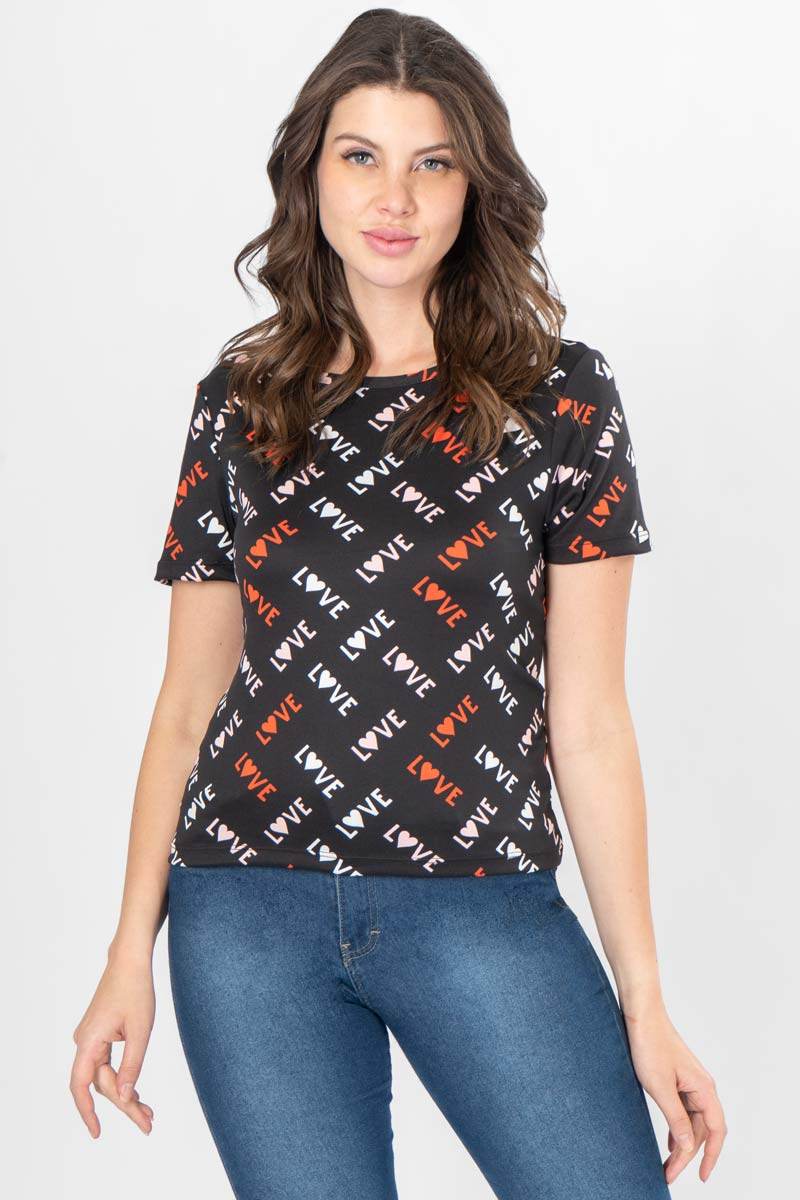 Playera estampada manga corta - Santory Ropa  (7377514692675)